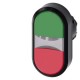 3SU1000-3AB42-0AA0 SIEMENS Twin pushbutton, 22 mm, round, plastic, green, red, pushbuttons, flat