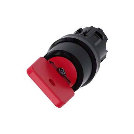 3SU1000-4FF11-0AA0 SIEMENS interruptor de llave O.M.R, 22 mm, redondo, plástico, n.º de cerradura 73037, roj..