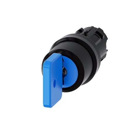 3SU1000-4GL01-0AA0 SIEMENS interruptor de llave O.M.R, 22 mm, redondo, plástico, n.º de cerradura 73038, azu..