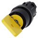 3SU1000-4JF01-0AA0 SIEMENS Key-operated switch O.M.R, 22 mm, round, plastic, lock number 73033, yellow, with..