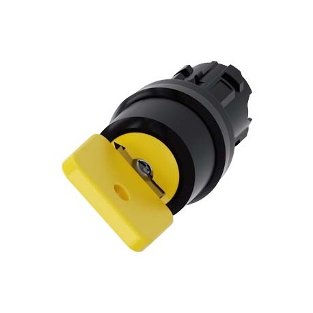 3SU1000-4JF01-0AA0 SIEMENS Key-operated switch O.M.R, 22 mm, round, plastic, lock number 73033, yellow, with..