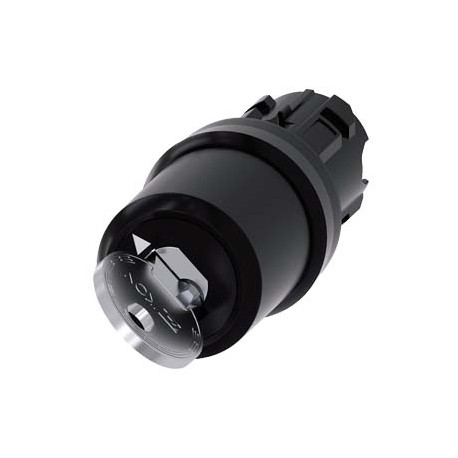 3SU1000-5XC01-0AA0 SIEMENS Interruptor de llave IKON, 22 mm, redondo, plástico, n.º de cerradura 360012K1, c..