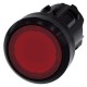 3SU1001-0AA20-0AA0 SIEMENS Illuminated pushbutton, 22 mm, round, plastic, red, pushbutton, flat, latching, P..