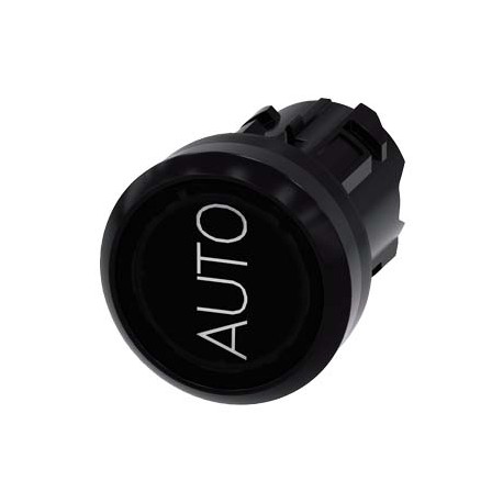 3SU1001-0AB10-0AQ0 SIEMENS Pushbutton, with illuminated pushbutton design, 22 mm, round, plastic, black, ins..
