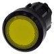 3SU1001-0AB30-0AA0 SIEMENS Illuminated pushbutton, 22 mm, round, plastic, yellow, pushbutton, flat momentary..