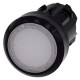 3SU1001-0AB60-0AA0 SIEMENS Illuminated pushbutton, 22 mm, round, plastic, white, pushbutton, flat momentary ..