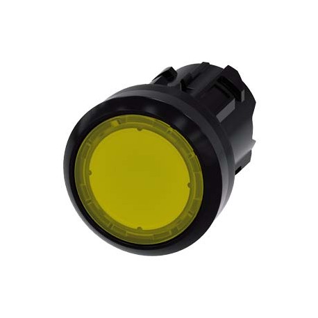 3SU1001-0AD30-0AA0 SIEMENS Indicator light in illuminated pushbutton design, 22 mm, round, plastic, yellow,
