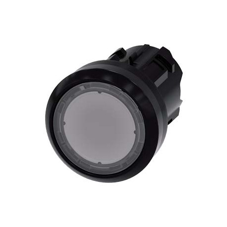 3SU1001-0AD70-0AA0 SIEMENS Indicator light in illuminated pushbutton design, 22 mm, round, plastic, clear,