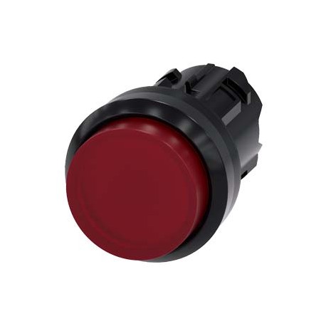 3SU1001-0BB20-0AA0 SIEMENS Illuminated pushbutton, 22 mm, round, plastic, red, pushbutton, raised momentary ..
