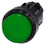 3SU1001-0BB40-0AA0 SIEMENS bouton-poussoir lumineux, 22 mm, rond, plastique, vert, Bouton, forte sans mainti..