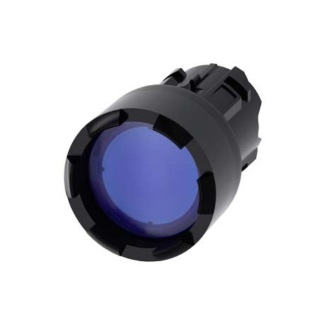 3SU1001-0DB50-0AA0 SIEMENS Illuminated pushbutton, 22 mm, round, plastic, blue, Front ring, raised, castella..