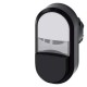 3SU1001-3BB61-0AA0 SIEMENS Illuminated twin pushbutton, 22 mm, round, plastic, white, black, pushbuttons, fl..
