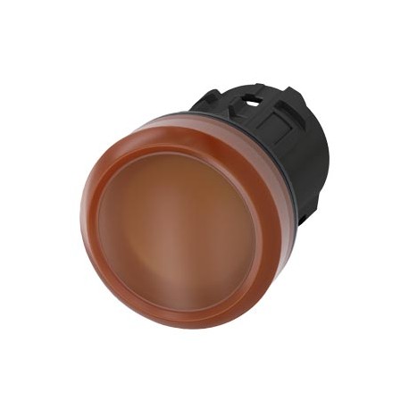 3SU1001-6AA00-0AA0 SIEMENS Indicator lights, 22 mm, round, plastic, amber, lens, smooth