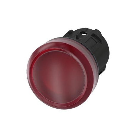 3SU1001-6AA20-0AA0 SIEMENS Indicator lights, 22 mm, round, plastic, red, lens, smooth