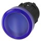 3SU1001-6AA50-0AA0 SIEMENS Indicator lights, 22 mm, round, plastic, blue, lens, smooth
