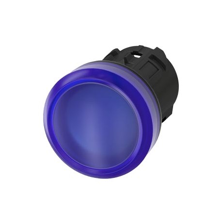 3SU1001-6AA50-0AA0 SIEMENS Indicator lights, 22 mm, round, plastic, blue, lens, smooth