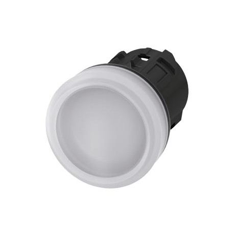 3SU1001-6AA60-0AA0 SIEMENS Indicator lights, 22 mm, round, plastic, white, lens, smooth