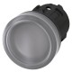 3SU1001-6AA70-0AA0 SIEMENS Indicator lights, 22 mm, round, plastic, clear, lens, smooth