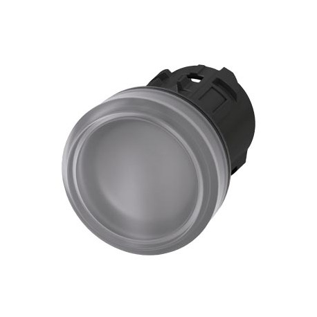 3SU1001-6AA70-0AA0 SIEMENS Indicator lights, 22 mm, round, plastic, clear, lens, smooth