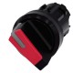 3SU1002-2BC20-0AA0 SIEMENS selettore, illuminabile, 22 mm, rotondo, in plastica, rosso, selettore, breve, 2 ..