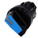 3SU1002-2BC50-0AA0 SIEMENS selettore, illuminabile, 22 mm, rotondo, in plastica, blu, selettore, breve, 2 po..