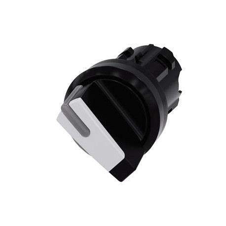 3SU1002-2BC60-0AA0 SIEMENS Selector switch, illuminable, 22 mm, round, plastic, white, selector switch, shor..