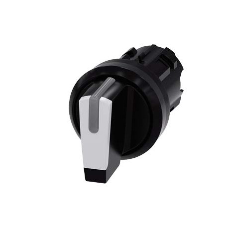 3SU1002-2BM60-0AA0 SIEMENS selettore, illuminabile, 22 mm, rotondo, plastica, bianco, selettore, corto, 3 po..