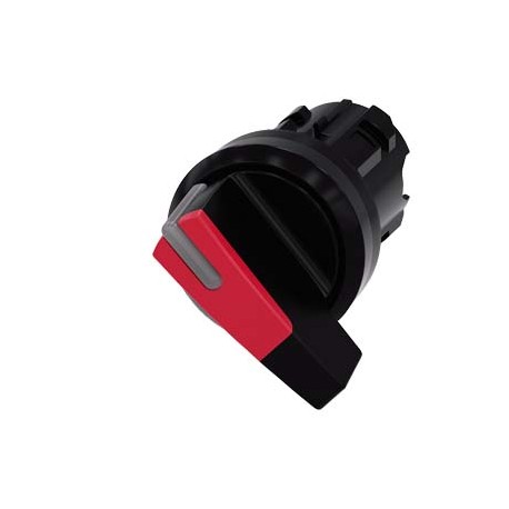 3SU1002-2CF20-0AA0 SIEMENS Selector switch, illuminable, 22 mm, round, plastic, red, selector switch, long, ..