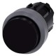 3SU1030-0BB10-0AA0 SIEMENS Pushbutton, 22 mm, round, plastic with metal front ring, black, pushbutton, raise..