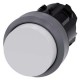 3SU1030-0BB60-0AA0 SIEMENS Pushbutton, 22 mm, round, plastic with metal front ring, white, pushbutton, raise..