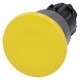 3SU1030-1BD30-0AA0 SIEMENS Mushroom pushbutton, 22 mm, round, plastic with metal front ring, yellow, 40 mm, ..