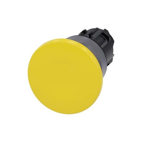 3SU1030-1BD30-0AA0 SIEMENS Mushroom pushbutton, 22 mm, round, plastic with metal front ring, yellow, 40 mm, ..