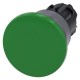 3SU1030-1BD40-0AA0 SIEMENS Mushroom pushbutton, 22 mm, round, plastic with metal front ring, green, 40 mm, m..