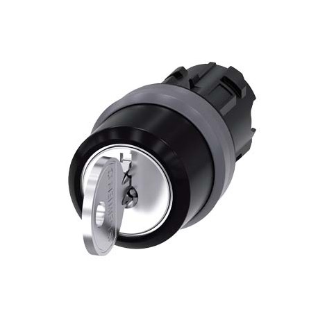 3SU1030-4BL21-0AA0 SIEMENS RONIS key-operated switch, 22 mm, round, plastic with metal front ring, lock numb..