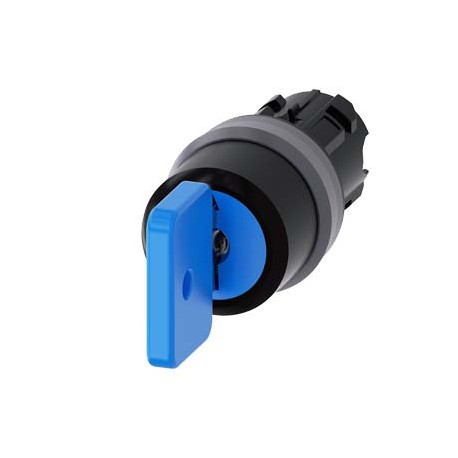 3SU1030-4GL01-0AA0 SIEMENS Key-operated switch O.M.R, 22 mm, round, plastic with metal front ring, lock numb..