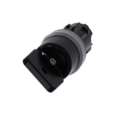 3SU1030-4HF01-0AA0 SIEMENS Key-operated switch O.M.R, 22 mm, round, plastic with metal front ring, lock numb..