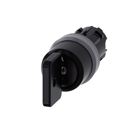 3SU1030-4HM01-0AA0 SIEMENS Key-operated switch O.M.R, 22 mm, round, plastic with metal front ring, lock numb..