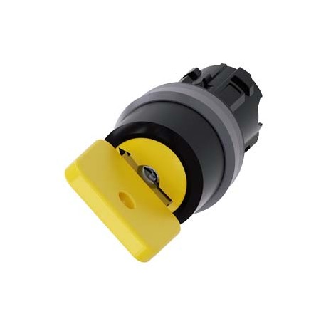 3SU1030-4JF01-0AA0 SIEMENS Key-operated switch O.M.R, 22 mm, round, plastic with metal front ring, lock numb..