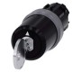 3SU1030-5BL31-0AA0 SIEMENS Interruptor de llave CES, 22 mm, redondo, plástico con anillo frontal de metal, N..