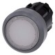 3SU1031-0AA60-0AA0 SIEMENS Illuminated pushbutton, 22 mm, round, plastic with metal front ring, white, pushb..