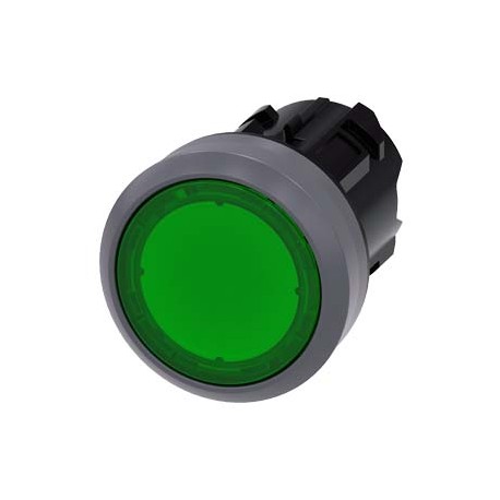 3SU1031-0AD40-0AA0 SIEMENS Indicator light in illuminated pushbutton design, 22 mm, round, plastic with meta..