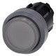 3SU1031-0BB70-0AA0 SIEMENS Illuminated pushbutton, 22 mm, round, plastic with metal front ring, clear, pushb..