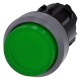 3SU1031-0BB40-0AA0 SIEMENS Illuminated pushbutton, 22 mm, round, plastic with metal front ring, green, pushb..