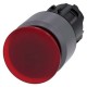 3SU1031-1AA20-0AA0 SIEMENS Leuchtpilzdrucktaster, 22 mm, rund, Kunststoff mit Metallfrontring, rot, 30 mm, v..