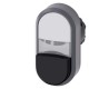 3SU1031-3BB61-0AA0 SIEMENS Illuminated twin pushbutton, 22 mm, round, plastic with metal front ring, white, ..
