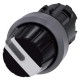 3SU1032-2AF60-0AA0 SIEMENS selector, iluminable, 22 mm, redondo, plástico con anillo frontal de metal, blanc..