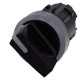 3SU1032-2BF10-0AA0 SIEMENS Selector switch, illuminable, 22 mm, round, plastic with metal front ring, black,..