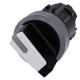 3SU1032-2BC60-0AA0 SIEMENS selector, iluminable, 22 mm, redondo, plástico con anillo frontal de metal, blanc..