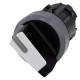 3SU1032-2BF60-0AA0 SIEMENS selector, iluminable, 22 mm, redondo, plástico con anillo frontal de metal, blanc..
