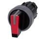 3SU1032-2BL20-0AA0 SIEMENS selector, iluminable, 22 mm, redondo, plástico con anillo frontal de metal, rojo,..